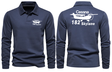 CESSNA 182 LONG SLEEVE POLO